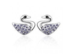 義烏伊特飾品廠家直銷施華洛世奇天鵝水晶耳釘耳飾與美發飾品批發